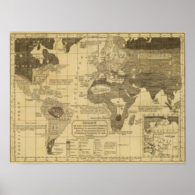 Poster Mundo habitado (Frente)