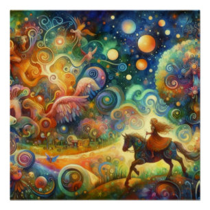 Póster Mundo Imísico de Sonho Infantil