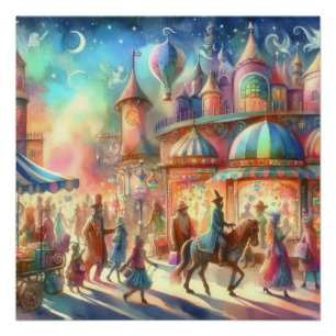 Póster Mundo Imísico de Sonho Infantil