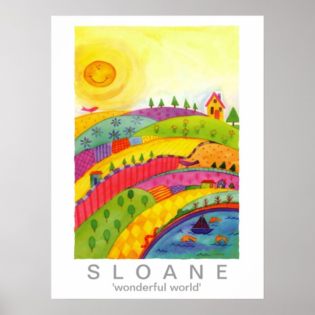 Póster mundo maravilhoso (Frente)