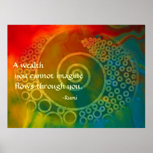 Poster Mundos da arte poética de Rumi da maravilha