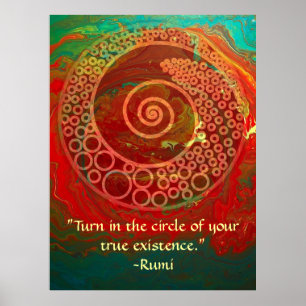 Póster Mundos da Maravilha-Rumi e da arte poética