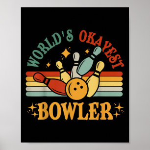 Poster Mundos Engraçados Equipe de Boliches de Bowler mai