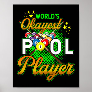 Poster Mundos Jogadores de Piscina mais ocaios