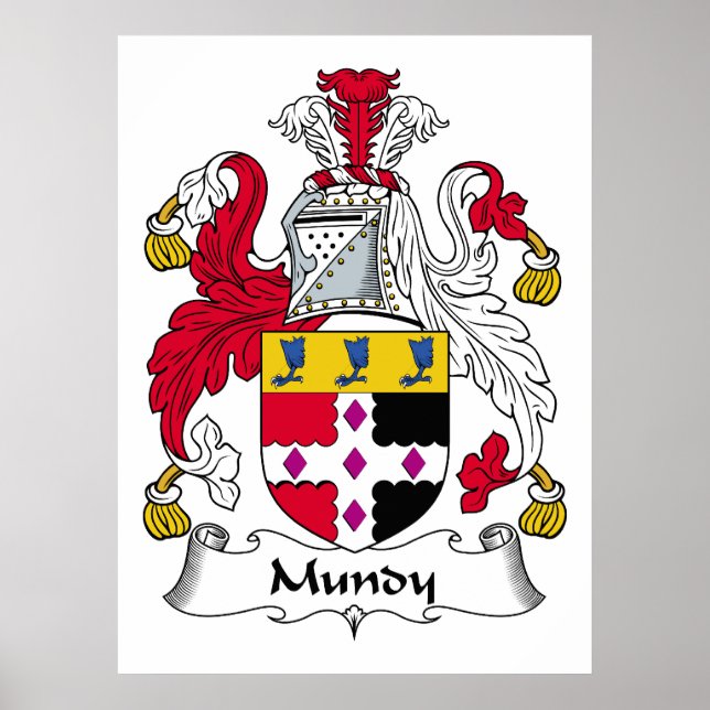 Póster Mundy Family Crest (Frente)