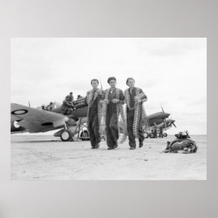 Póster Munição do avião WW2, os anos 40
