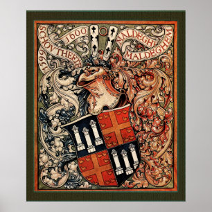 Póster Município de Maldegem, Bélgica (Vintage CoA)