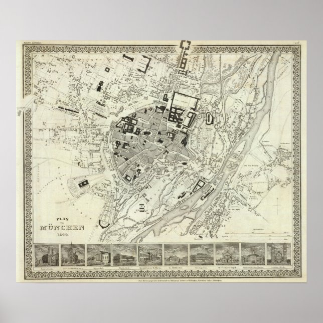 Póster Munique, Alemanha (Frente)