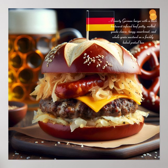 Poster Munique Munique: Brat Burger Bonanza (Frente)