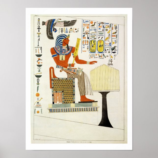 Poster Mural das Túmulas dos Reis de Tebas, discoteca (Frente)