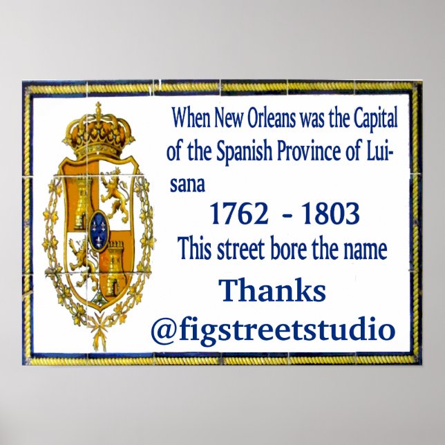 Poster Mural espanhol personalizado (Frente)