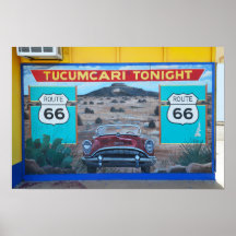 Mural Tucumcari Tonight, Rota 66, Novo México