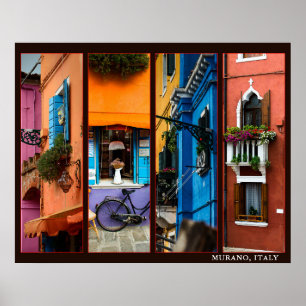 Poster Murano, Itália 4 Personalizado para Colagem de Fo