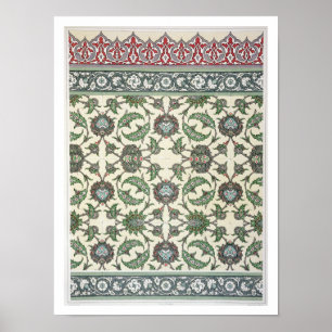 Póster Mure azulejos da mesquita de Cheykhoun, 'do árabe