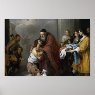 Póster Murillo-Retorno de Bartolome Esteban do Prodigal