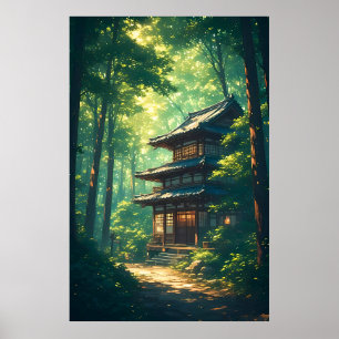 Poster Murmurios da Floresta: Um Retiro Japonês Escondido