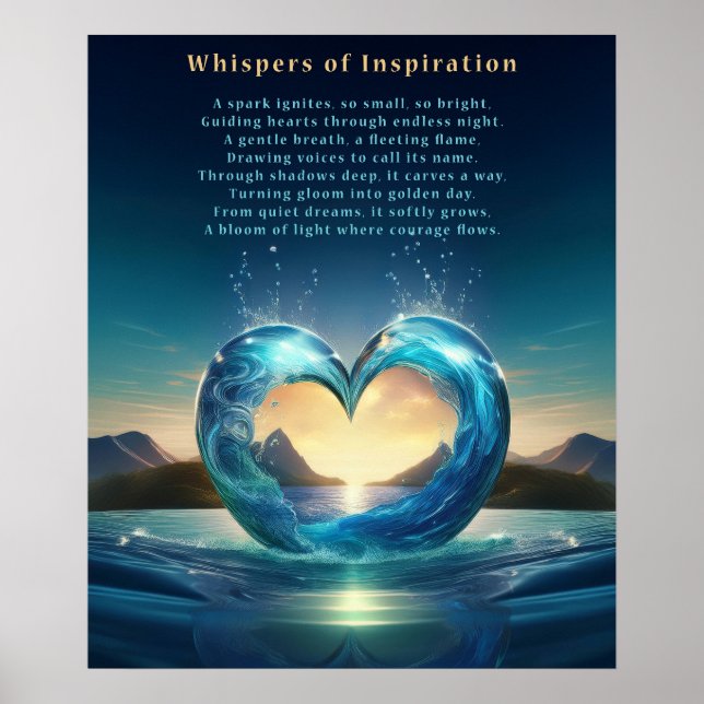 Poster Murmurios De Inspiração (Frente)