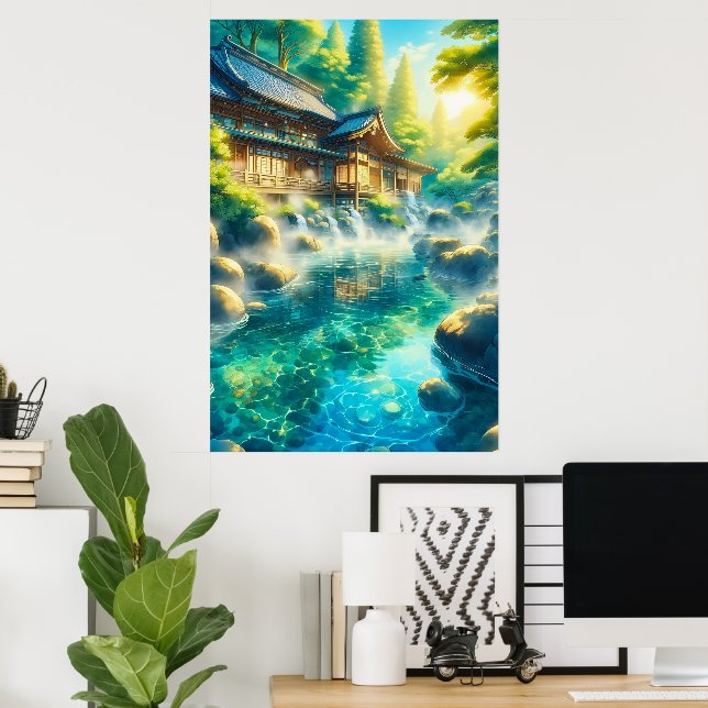 Poster Murmurios do Córrego de Cedro (Escritório em casa)