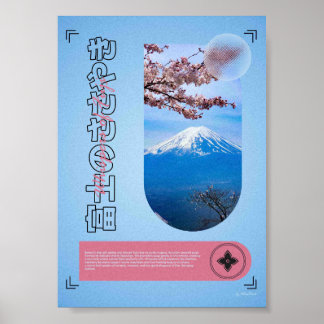 Poster Murmurios do Fuji – Monte Fuji & Sakura