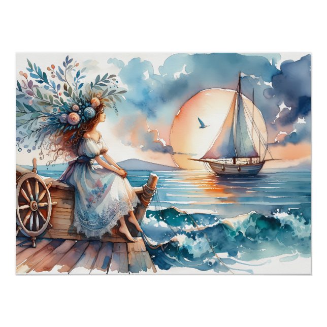 Póster Murmurios do Mar ao Pôr do Sol (Frente)