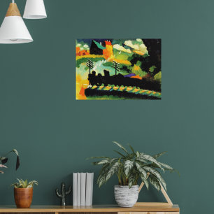 Poster Murnau: Vista com Ferrovia e Castelo,