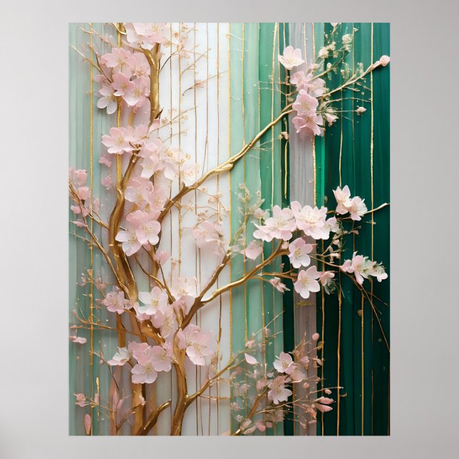 Poster Muro Blooming Cherry Blossoms (Frente)