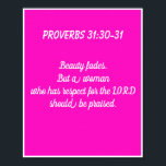 Poster Muro de conferências sobre mulheres na Escritura R<br><div class="desc">Escritura religiosa versa feminina poster</div>