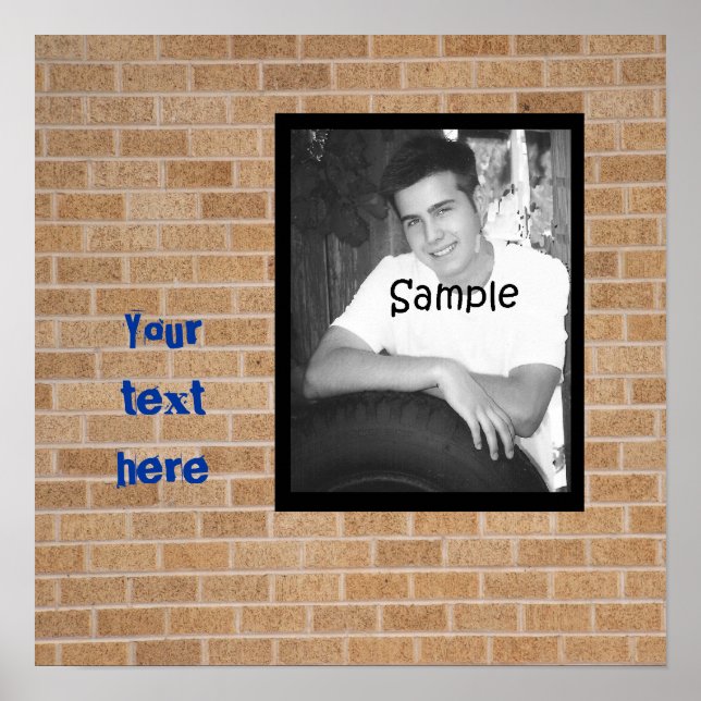 Póster Muro de Grafite de Graduação (Frente)