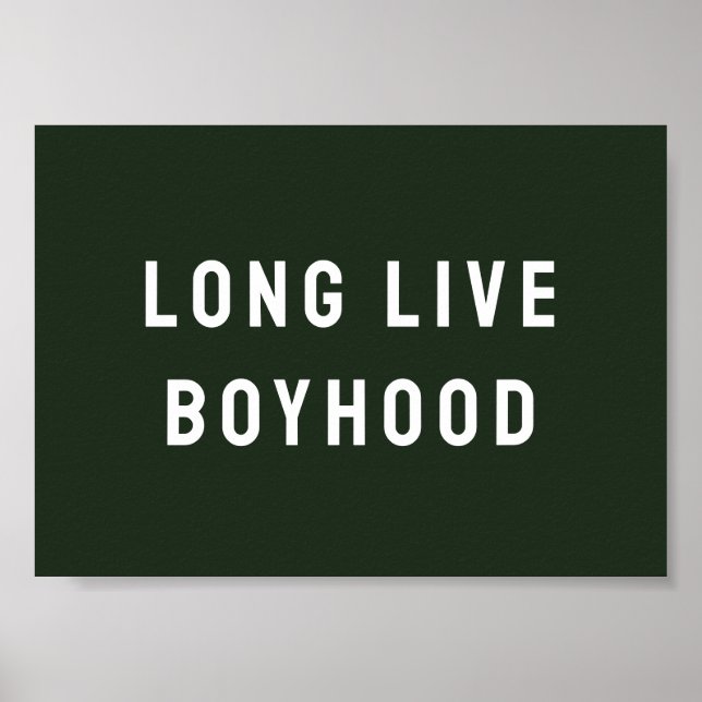 Poster Muro de Reprodução do Quarto do Rapaz da Boyhood-L (Frente)