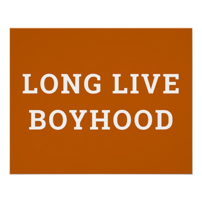 Póster Muro de Reprodução do Quarto do Rapaz da Boyhood-L (Frente)