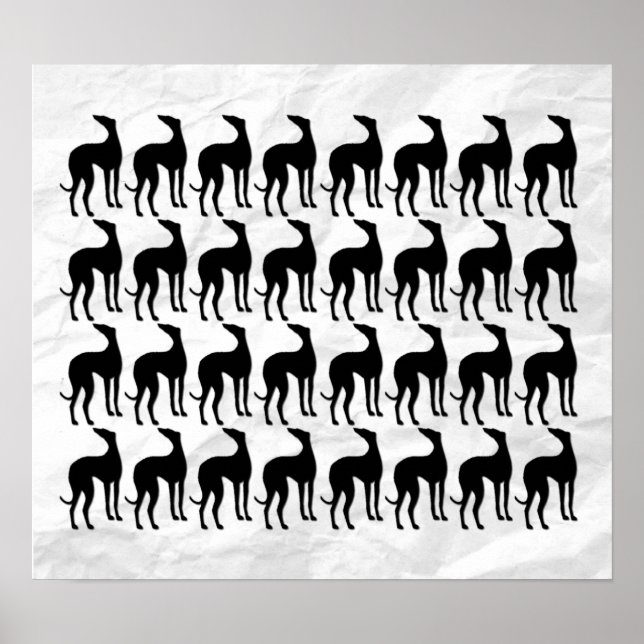 Póster Muro excelente dos Greyhounds (Frente)