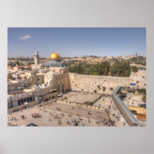 Póster Muro Ocidental de Jerusalém