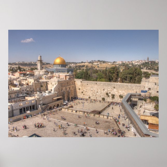Póster Muro Ocidental de Jerusalém (Frente)