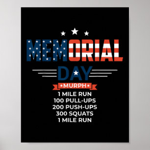 Poster Murph 2021, Dia Memorial, Dia de Ação Patriótica