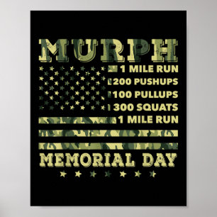 Poster Murph 2021 Workout Challenge Memorial Americano