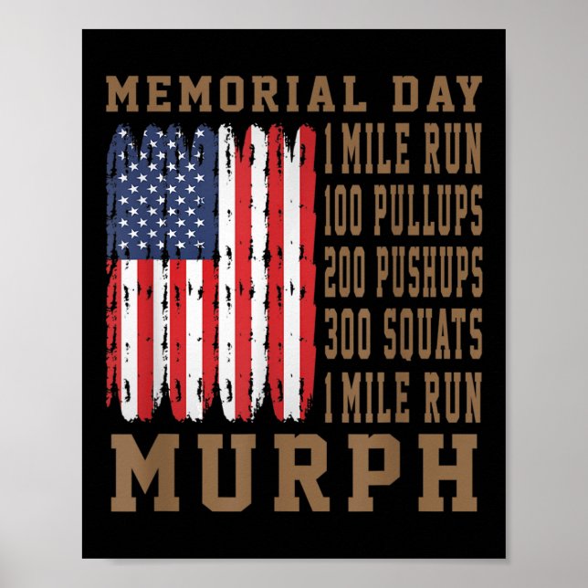 Poster Murph Challenge Memorial Day (Frente)