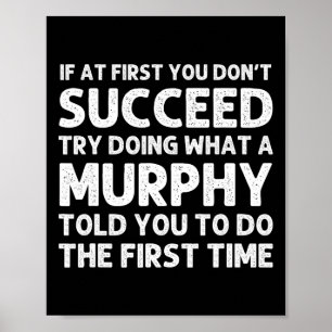 Poster Murphy Funny Surname Family Tree Birthday