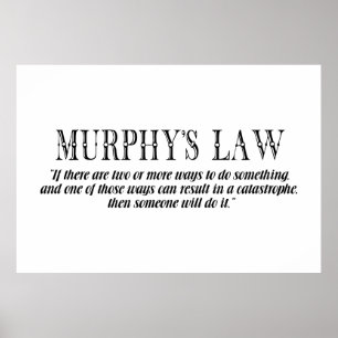 Póster Murphy’s law