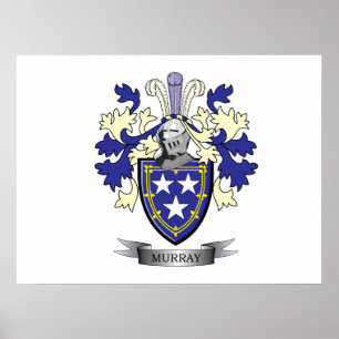 Poster Murray Family Crest Casaco de Armas