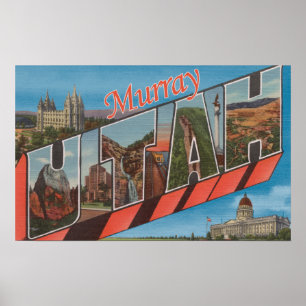 Póster Murray, letra ScenesMurray de UtahLarge, UT