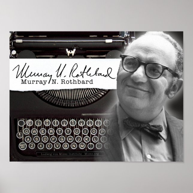 Póster Murray N. Rothbard (Frente)