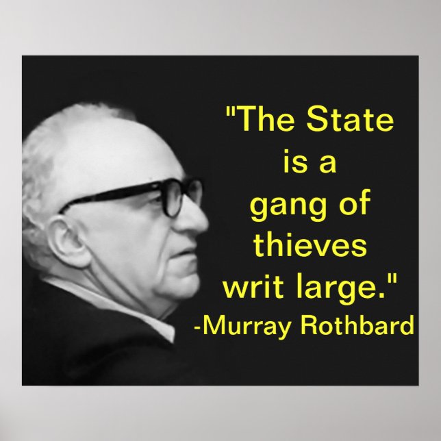 Póster Murray Rothbard (Frente)