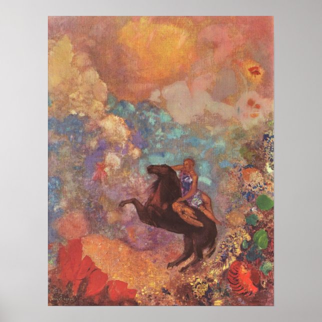 Póster Musa Com Pegasus (Frente)