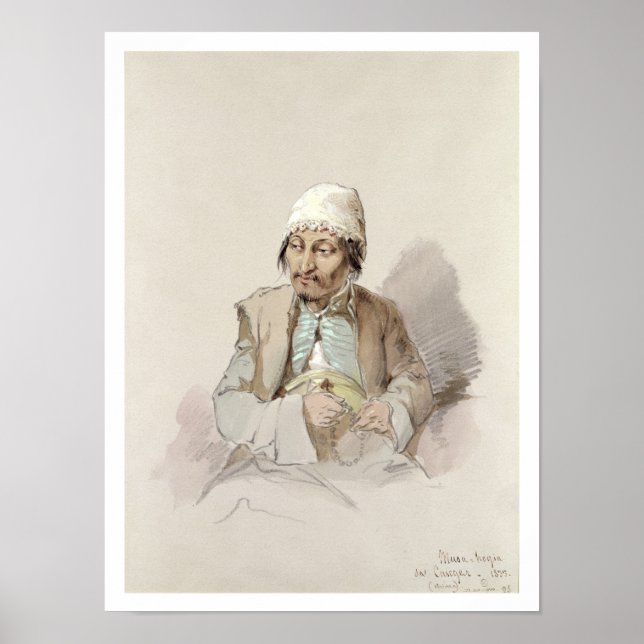 Poster Musa - de Kashgar, c.1855 (Frente)