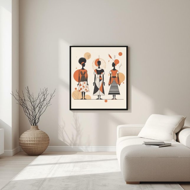Poster Musa Moderna – Geometria Feminina Abstrata II (Criador carregado)