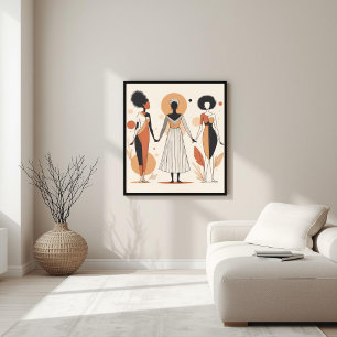 Poster Musa Moderna – Geometria Feminina Abstrata IV