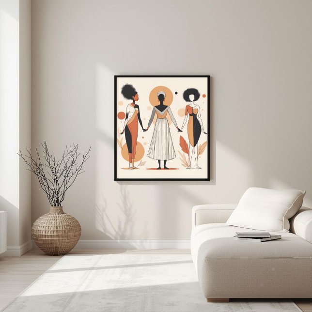 Poster Musa Moderna – Geometria Feminina Abstrata IV (Criador carregado)