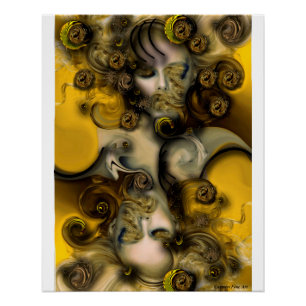 Póster "Musa Sensível". Poster Brilhante