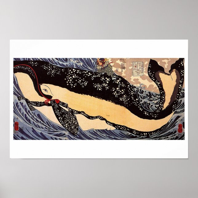 Poster Musashi no fundo de uma baleia (Frente)