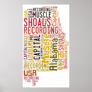 Poster Muscle Shoals, Alabama
